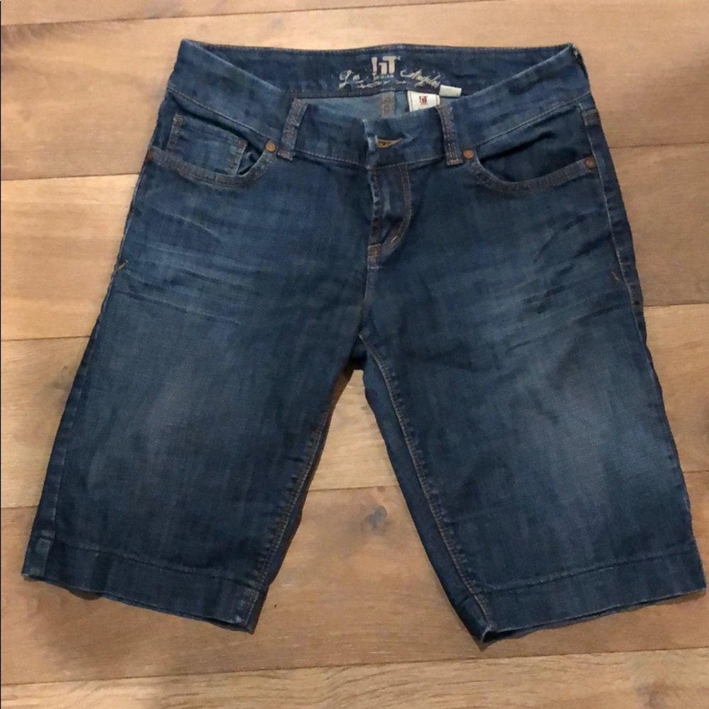 Long jean shorts
